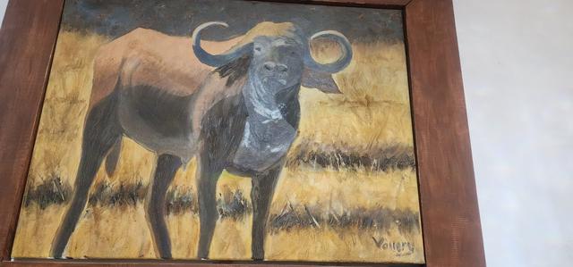 Painting by Vallery Bowyer: cape buffalo